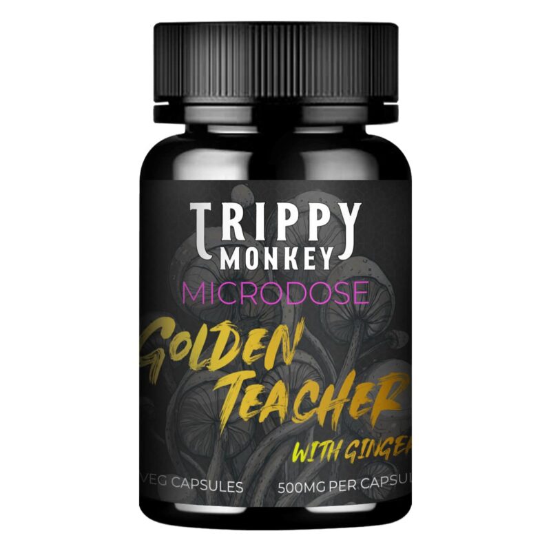 Trippy Monkey – Microdose Capsules – 7 x 500mg – Golden Teacher