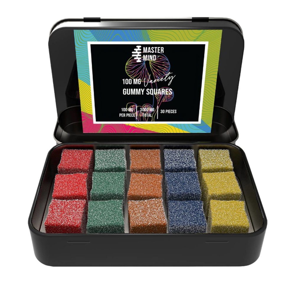 Mastermind – Variety Gummy Squares – 3000mg – 30 x 100mg Mastermind – Variety Gummy Squares – 3000mg – 30 x 100mg
